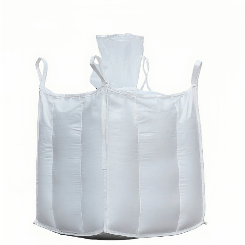 Form stable baffle FIBC bulk bag that remains square and upright when filled