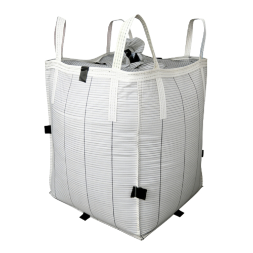 Grounded conductive bulk bag for explosive powder handling